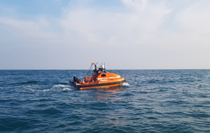 M40P USV on the sea