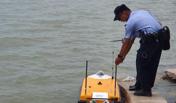 OceanAlpha 5G Police Unmanned Boat guards Shenzhen coastline 1