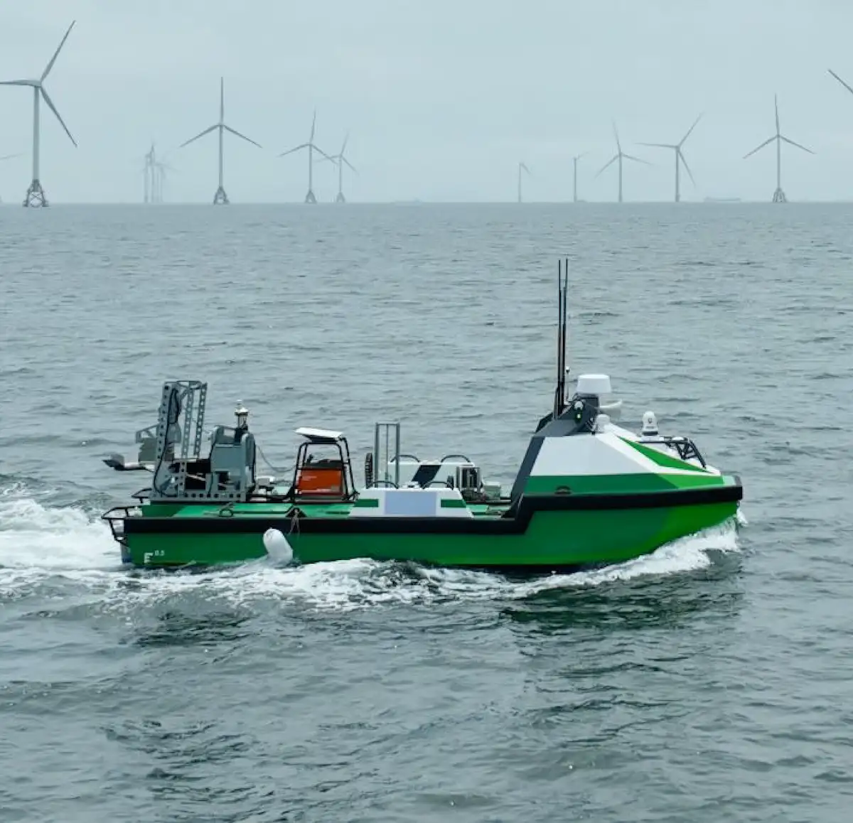 L42 USV working in offshore wind farm