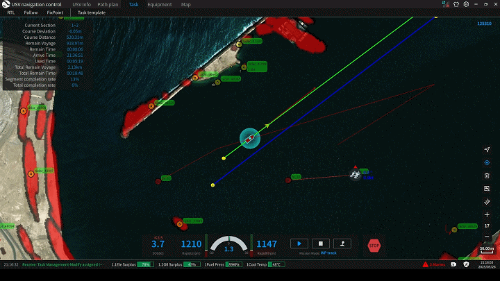 USV autonomous control software