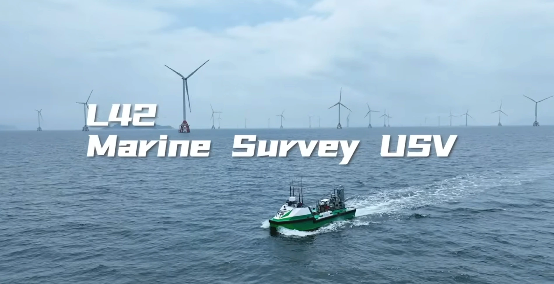 L42 USV sailing on the ocean