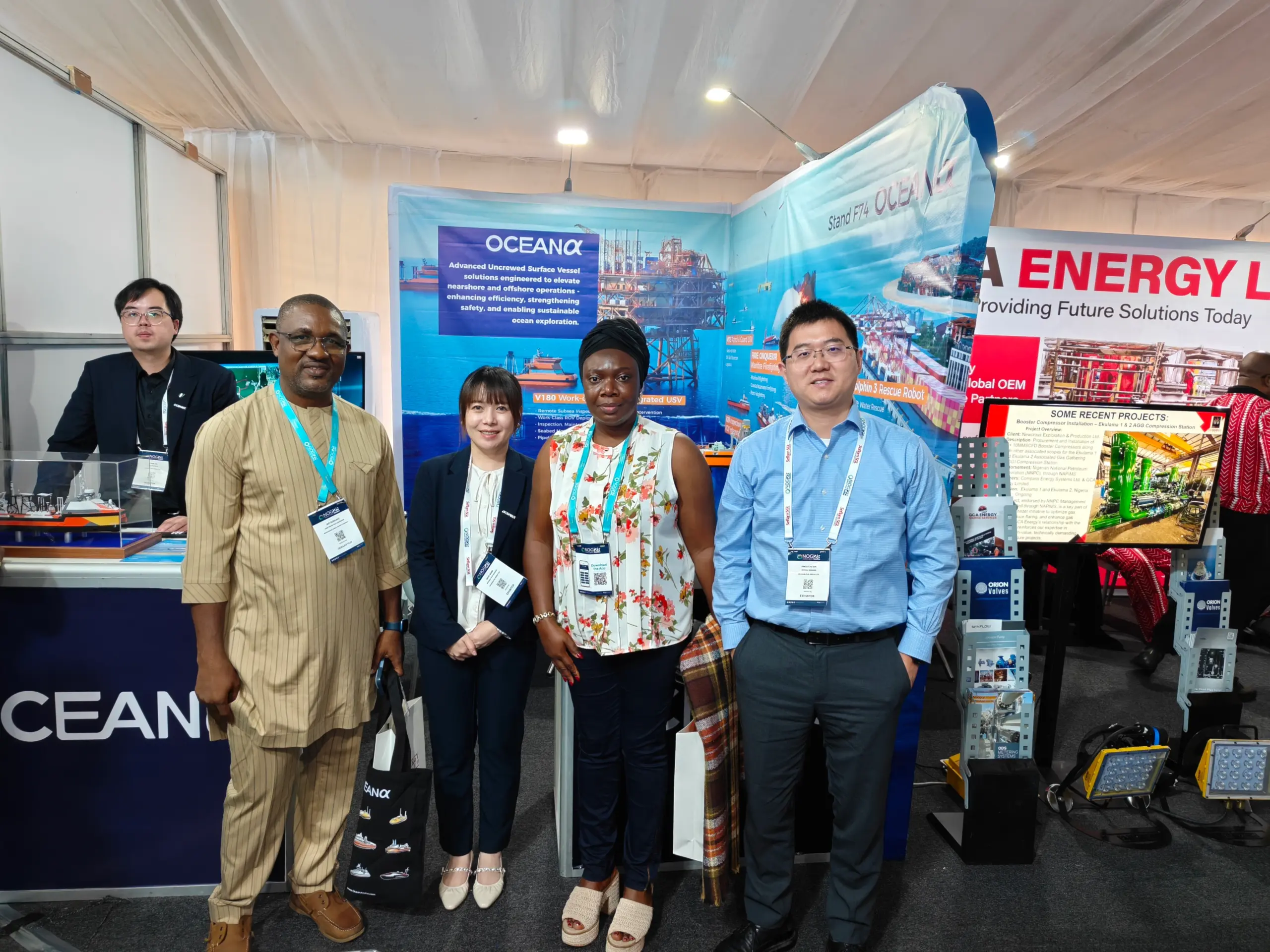 OceanAlpha Highlights V180 and L42B USVs at the 25th NOG Energy Week in Abuja